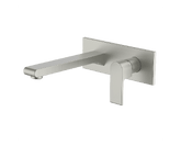 Abey Gareth Ashton Park Avenue Wall Basin / Bath Combination Mixer - Brushed Nickel